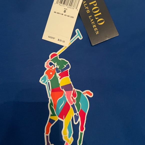 ✨ New with tags! ✨ POLO RALPH LAUREN Crewneck Tee. [Small: Size 6 Boys] - Picture 4 of 5